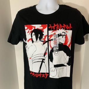 VTG 2002 Naruto Sasuke Duel T shirt Sz M. NWT